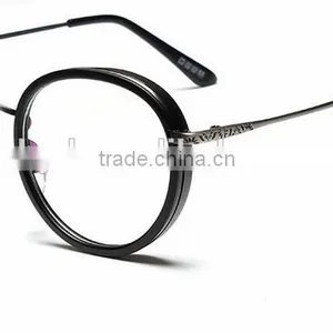 New 2016 Metal Leg Frames Fashionable Retro Glass Frame Flat Lens Can Match Myopia Glasses thumbnail-3