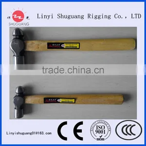 Superior Quality Polished Ball Pein Hammer With Wood Handle thumbnail-1