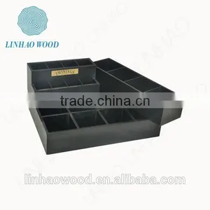Modern Disign Painted Wooden Compartments Tea Packaging Box thumbnail-3