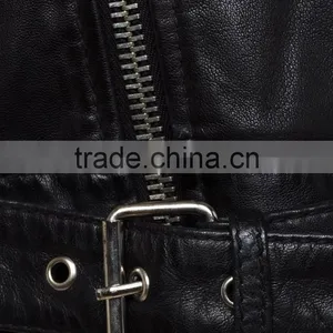 Cropped Leather Jacket for Women's thumbnail-4