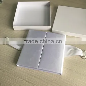 Romantic Pure Light Purple Carton Wedding Gift Box Raw Material Satin Surface thumbnail-5