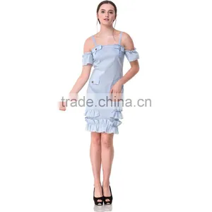 2017 Guangzhou Domin Factory New Arrival Ladies Fashional Applique Dresses thumbnail-6