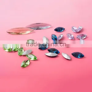 Top Quality 9X18MM Horse Eye Shape Crystal Glass Stone From China thumbnail-1