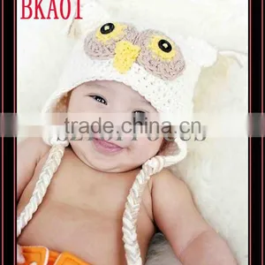 CUTE OWL BABY CROCHET ANIMAL HATS KNITTING PATTERNS thumbnail-1