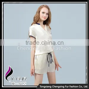 CXLTK01 Wholesale Fashion Ladies Clothes Jumpsuits Soft Silk Pajamas Sleepwear thumbnail-4