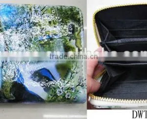 Fashion Nice Stylish Women Zipper Round Print Angel Leather pu Wallet thumbnail-1