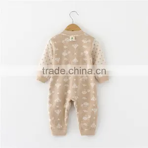 Wholesale Baby Organic Clothing Baby Bodysuit Organic Cotton Baby Romper Set thumbnail-4