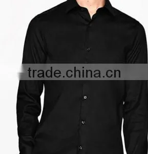 Long Sleeve Elastic Oxford Shirt thumbnail-1