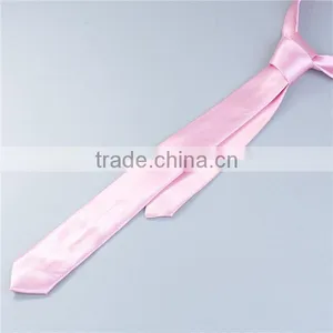 High Quality Polyester Necktie Deep Pink Ties Men Necktie thumbnail-1