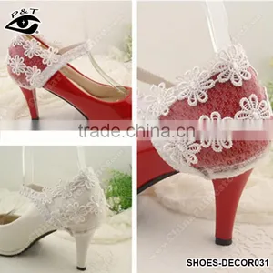 Shoe Accessories Shoe Heel Covers European-style Lace Design Shoe Covers for High Heels thumbnail-1