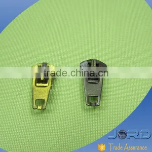 Low Price Antique Brass Close End #4 YG Slider Metal Zipper With Semi Auto Lock Slider Jeans Zipper thumbnail-1