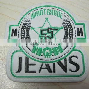 Hot Stamp Logo Leather Labels for Jeans Leather Label Patch, Leather Jacket Label thumbnail-1