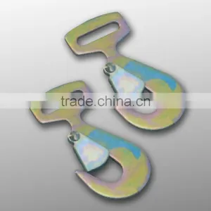 Flat Metal Hook for 50mm Tie Down Straps(ratchet Cargo Strap ) thumbnail-1