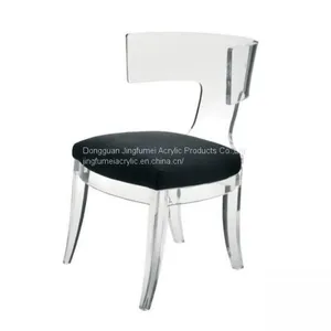 Modern Wedding Chairs Plexiglass Dressing Room Chair Lucite Dining Chair thumbnail-1