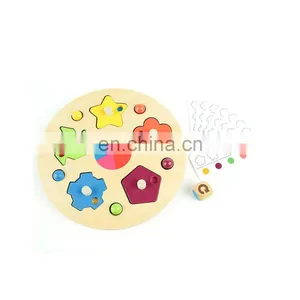 2017 New Design Montessori Toys Solid Wooden Best Selling Educational Toys Circle Sorter With High Quality thumbnail-3
