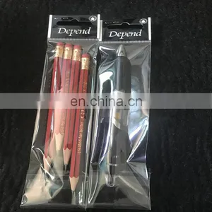 Customized Zipper Bag With Window OPP Plastic Packing Pouch for Pencil thumbnail-1