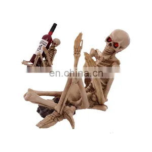 Handcrafted Carved Resin Model Skull Wine Holde thumbnail-1