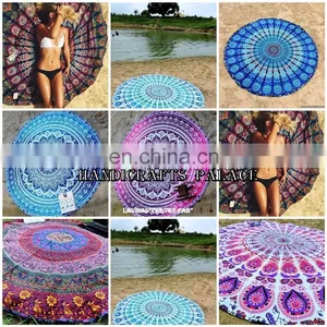 Mandala Tapestry in Wholesale Cheaper Price Mandala Roundie Yoga Mat thumbnail-1