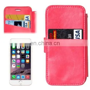 New Design 2 in 1 Separable Back Cover Card Slot Style PU Leather Case for IPhone 6 thumbnail-1