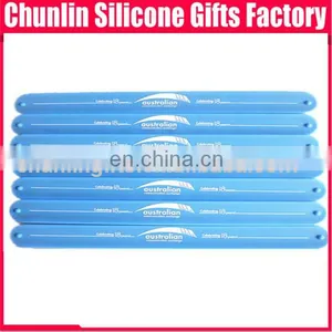 2017 Silicone Swirl Slap Bracelet With Silk Printing thumbnail-4