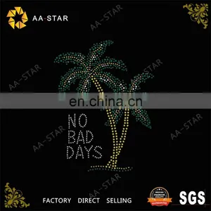 NO BAD DAYS Under the Coconut Trees Hot Fix Rhinestones in Bulk thumbnail-1