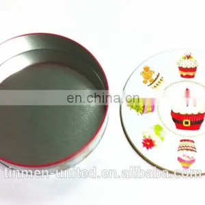 Middle Round Christmas Cake Tin Box thumbnail-3