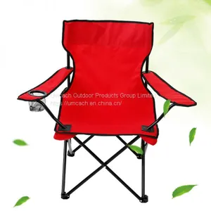 Fishing Camping Folding Beach Chair With Arm Cup Holder thumbnail-1