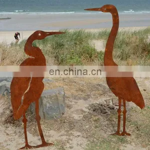 Corten Steel Birds Sculpture thumbnail-4