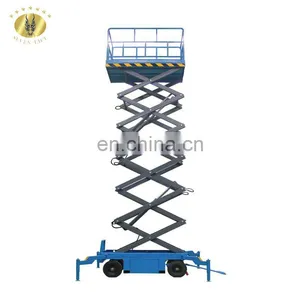 7LSJY Shandong SevenLift 300kg Mobile Industrial Small Electric Scissor Plataforma Elevator Lift Table for Sale thumbnail-5
