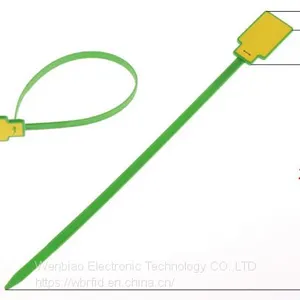 860-940Mhz PP Material UHF Smart RFID Bundle Cable Tie Tag thumbnail-4
