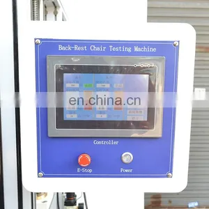 Office Chair Backrest and Seat Surface Fatigue Tester, PLC Control Chair Durability Tester thumbnail-4