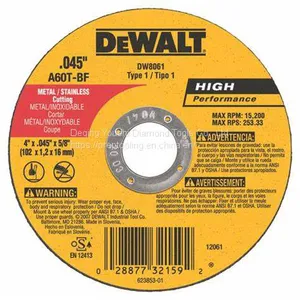 Abrasives Cutting 180x6x22mm Metal Cutting Disc Grinding Wheel Manufacture thumbnail-1