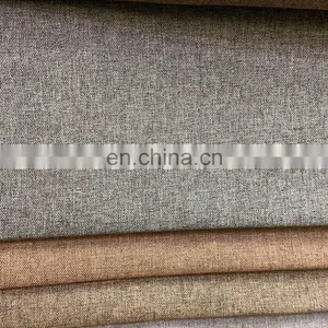 Sofa Fabric High Quality Upholster 100% Polyester Woven Trending Products Coating Sofa Linen Look Fabric thumbnail-5