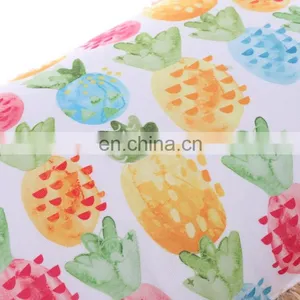 Watercolor Fruit Pineapple Decorative Pillow Cases Spun-Spun Square Cushion Covers for Home Sofa Couch thumbnail-4