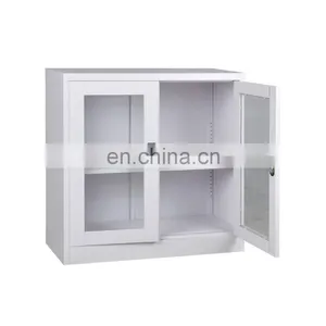 Laboratory All Steel Glass Display/science Wall-mounted Upper Cabinet thumbnail-1