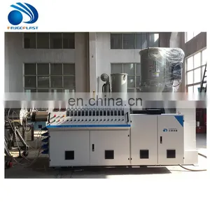 Pvc Fiber Reinforced Conical Twin Extruder/double Screw Extruder Plastic Pipe Price List Extrusion PPR Pipe Making Machine thumbnail-4