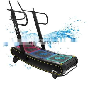 Gym Fitness Equipment Without Motor With Resistance Bar Curved Treadmill & Air Runner Machine Burn More Calories Treadmills thumbnail-1