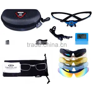 Polarized Anti-UV Cycling Glasses Sports Sunglasses 5 Exchangeable Lenses thumbnail-6