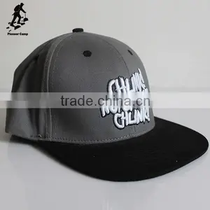 White Logo Gray Snapback Casquette Cap for Promotion thumbnail-1