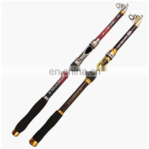 Factory Wholesale Custom 2.1m 2.4m 2.7m 3m 3.6m Carbon Fiber Sea Rod Telescopic Carp Fishing Rod thumbnail-1