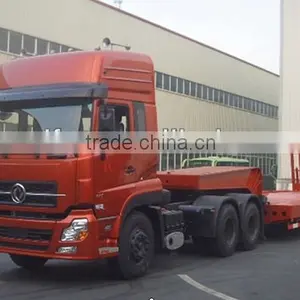 Good Quantity Dongfeng Tri-axle Semi-trailer/Low Bed Semi-trailer/for Construction Machinery Transport thumbnail-1