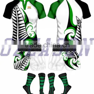 High Quality Custom Sublimated Rugby Uniform/wear/jersey, Rugby Shirt thumbnail-2