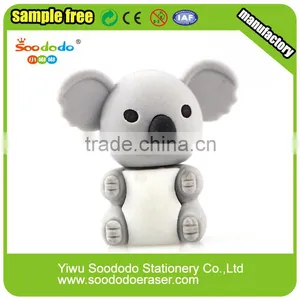3D Cut Dog and Bear Shaped Eraser Blister Card Packing thumbnail-1