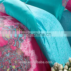 Ievey Reactive Printed King Size 100% Cotton Modern Bed Sheet Sets Cheap Luxury Bedroom Set thumbnail-3