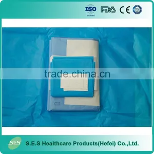China Golden Supplier Disposable Sterile Caesarean Drape Pack / Surgical Operation Packs thumbnail-1