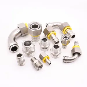 PARKER Stainless Steel Equipment Hose Connector 3CF82 3CA82 3C582 3C382 thumbnail-1