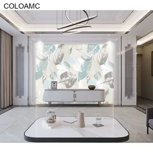 Custom 3D Pristine Tropical Forest Plant Wallpaper Boat Lake Painting Large Mural For Bedroom Living Room TV Background Wall Dropshipping thumbnail-5