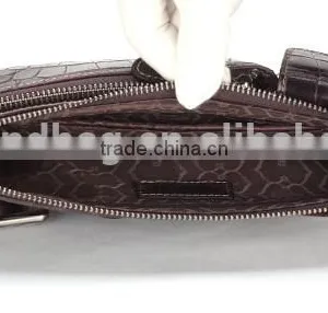 Good Quality Sport Crocodile Pattern Cow Leather Chest Pack Fashion New Style Waist Bag Leisure Single Shoulder Bag for Men thumbnail-6