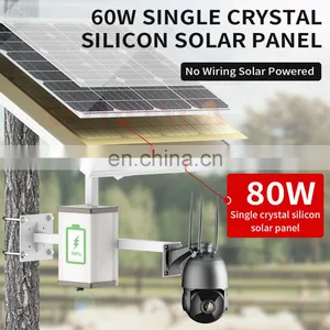 80W 40AH Battery Solar Panel HD 5MP 30X ZOOM Security IP Camera Wireless 3G 4G SIM Card Outdoor PTZ CCTV Surveillance Cam CamHi thumbnail-3