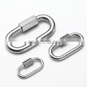JRSGS Wholesale Quick Chain Link Chain Connecting Link Curt Threaded Stainless Steel Quick Link / Snap Hook thumbnail-2
